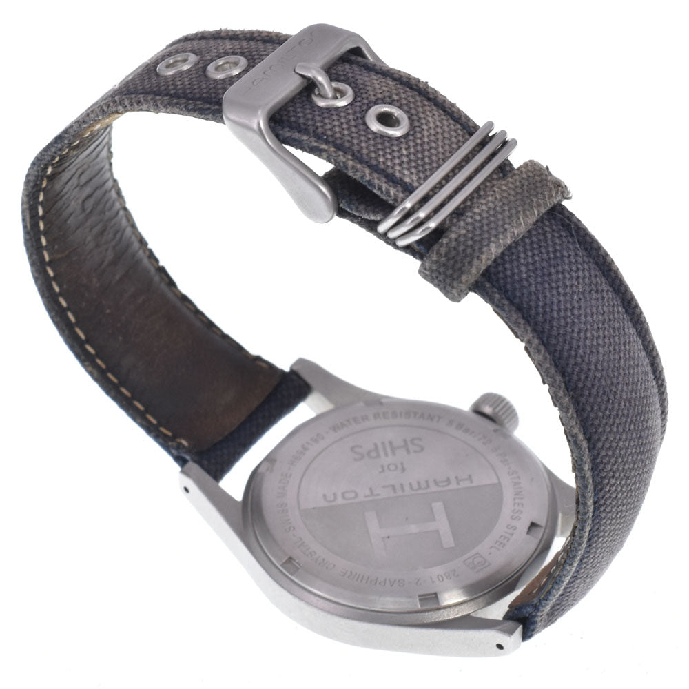 HAMILTON Khaki field H694190 blue Dial Hand Winding Men's
 Watch N#148749