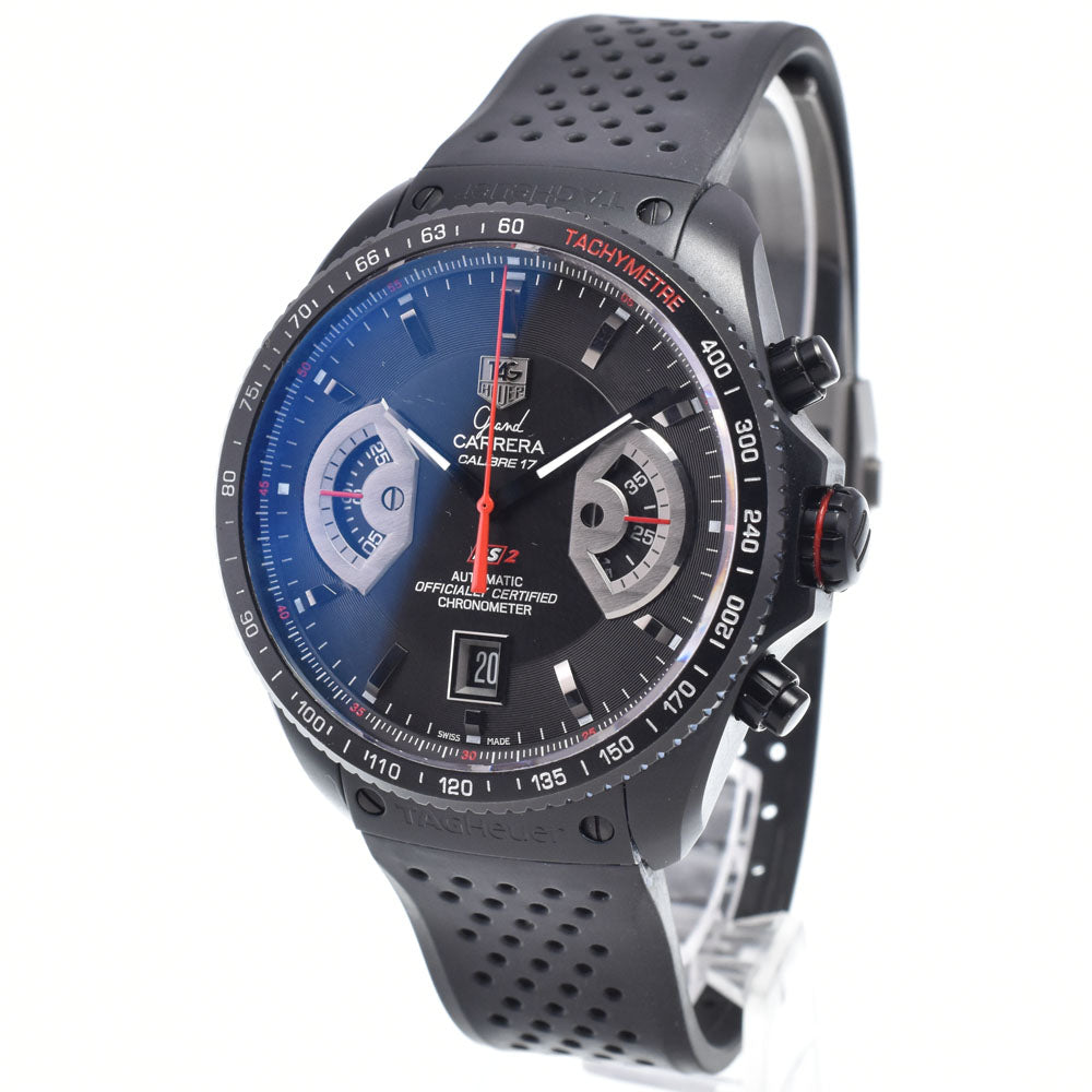 TAG HEUER Grand Carrera CAV518B Caliber 17RS black Dial Automatic Men's
 Watch N#148752