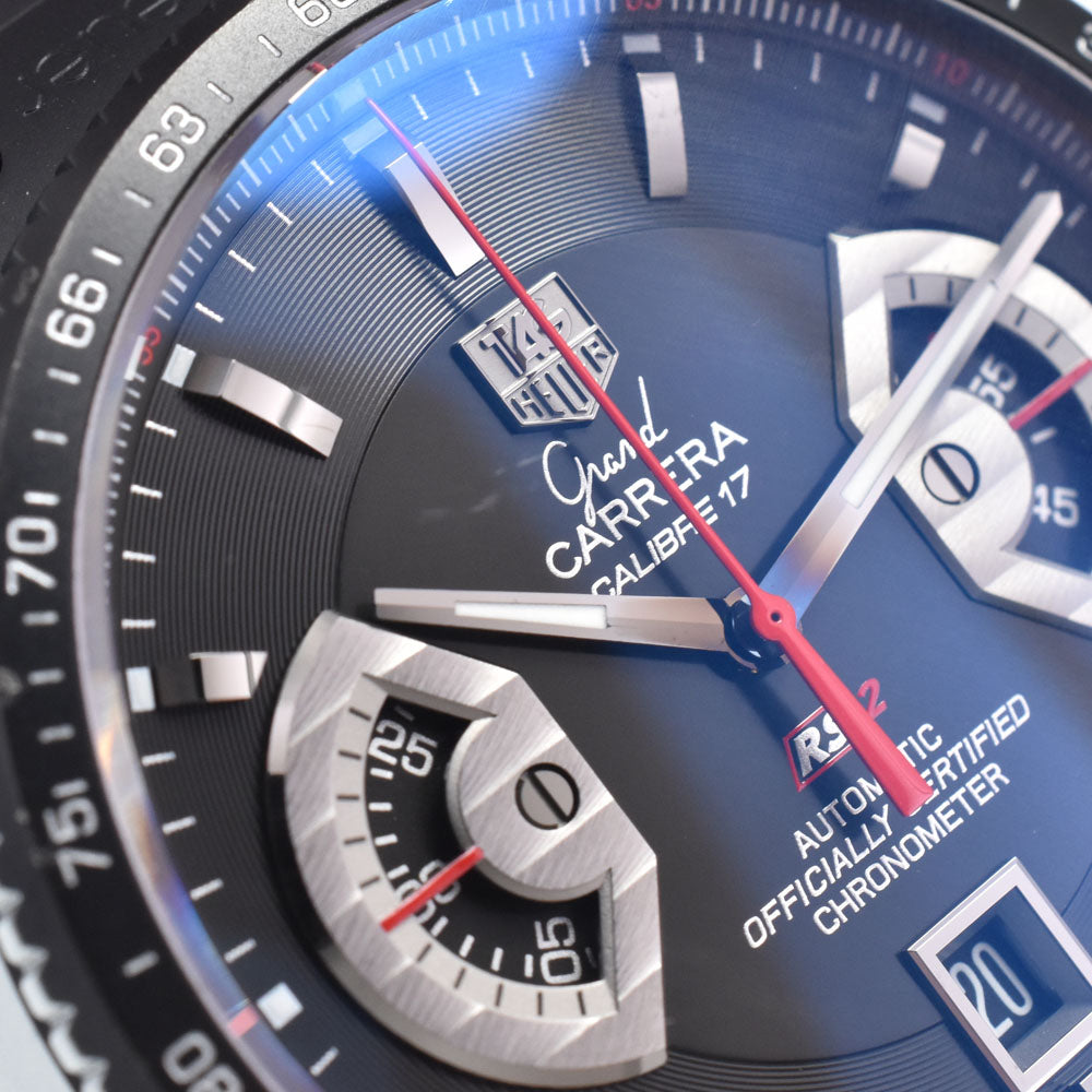 TAG HEUER Grand Carrera CAV518B Caliber 17RS black Dial Automatic Men's
 Watch N#148752