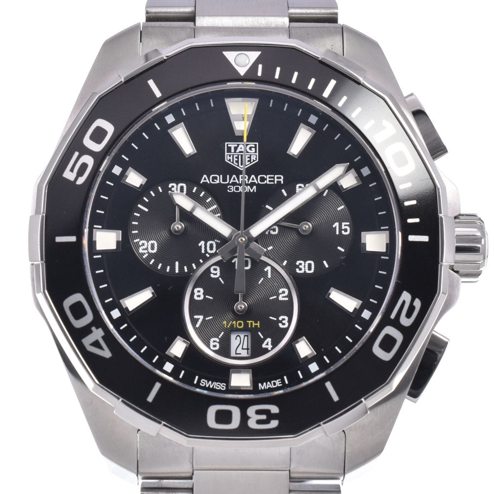 TAG HEUER Aqua racer CAY111A.BA0927 Chronograph Date black Dial Quartz Men's
 Watch N#148753