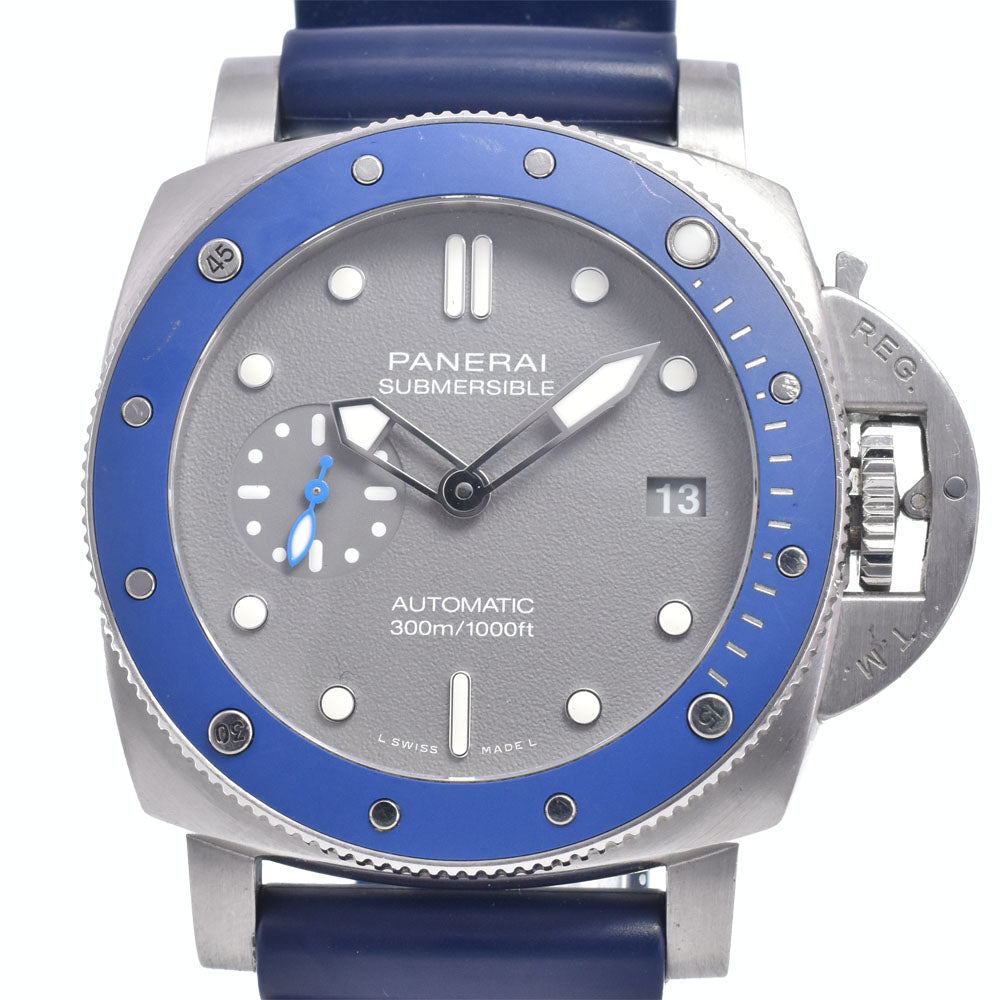 with paper PANERAI Submersible PAM00927 gray Dial Automatic Men's
 Watch N#148757