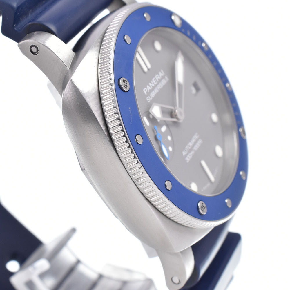 with paper PANERAI Submersible PAM00927 gray Dial Automatic Men's
 Watch N#148757