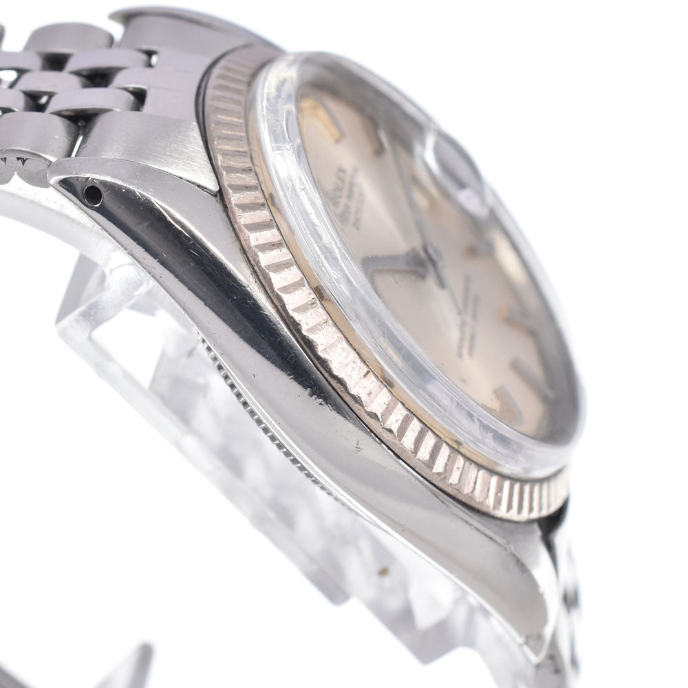 ROLEX DATEJUST 1601 vintage Cal.1570 Snow White WG Bezel Silver Dial Automatic Men's
 Watch B#148759