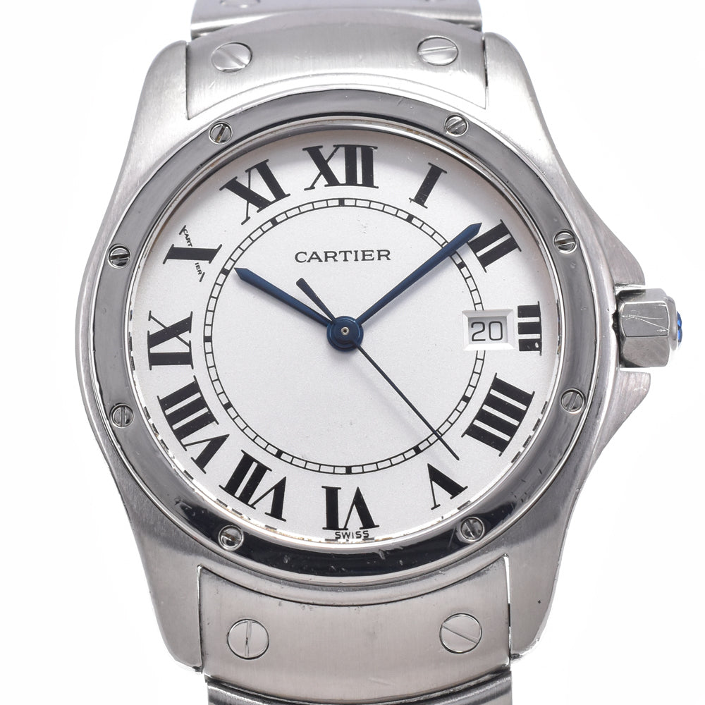 with paper CARTIER Santos Rondo W20027K1 Date Silver Dial Quartz Unisex
 Watch R#148763