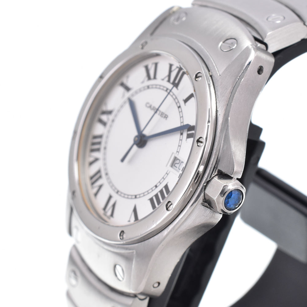 with paper CARTIER Santos Rondo W20027K1 Date Silver Dial Quartz Unisex
 Watch R#148763