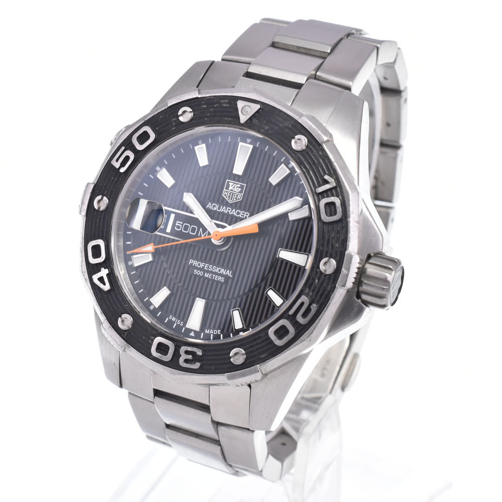 TAG HEUER Aqua racer WAJ1110.BA0870 Date black Dial Quartz Men's
 Watch N#148773