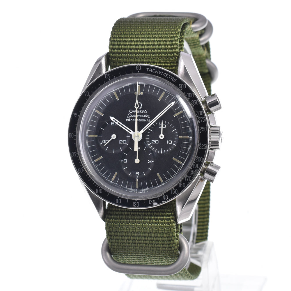 OMEGA Speedmaster Professional 5th 145.022-69ST vintage Longr Cal.861 Step Dial Omega Print Seahorse Dot Over black Dial Hand Winding Men's
 Watch Q#148787