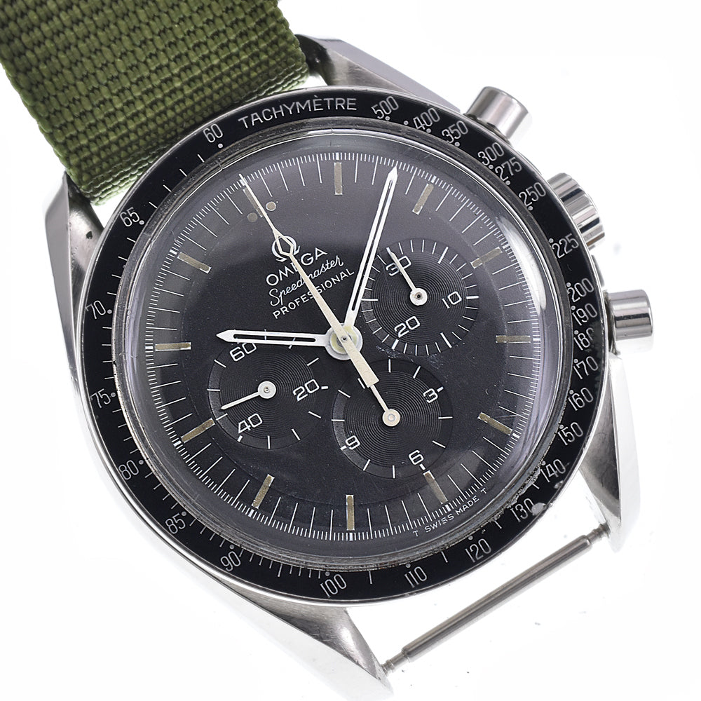 OMEGA Speedmaster Professional 5th 145.022-69ST vintage Longr Cal.861 Step Dial Omega Print Seahorse Dot Over black Dial Hand Winding Men's
 Watch Q#148787