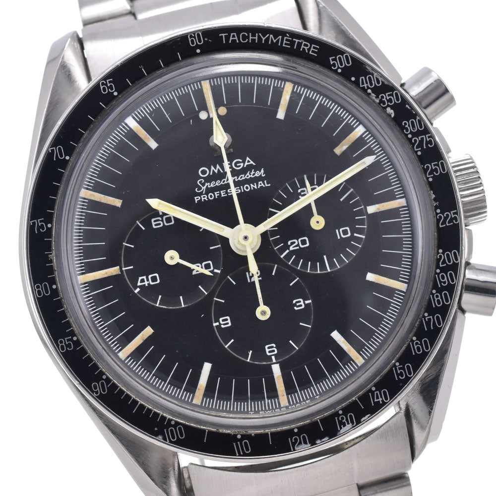OMEGA Speedmaster Professional 4th ST145.012-67SP vintage Cal.861 Step Dial Applied Logo black Dial Hand Winding Men's
 Watch O#148807