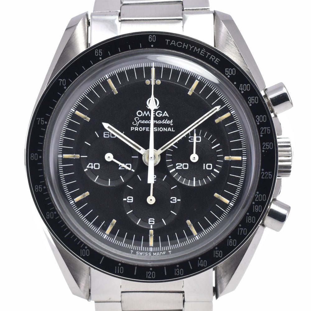 OMEGA Speedmaster Professional 145.022-69ST vintage (Longr) 5th Cal.861 Caterpillar Bracelet Step Dial Sea Dragon black Dial Hand Winding Men's
 Watch Q#148810
