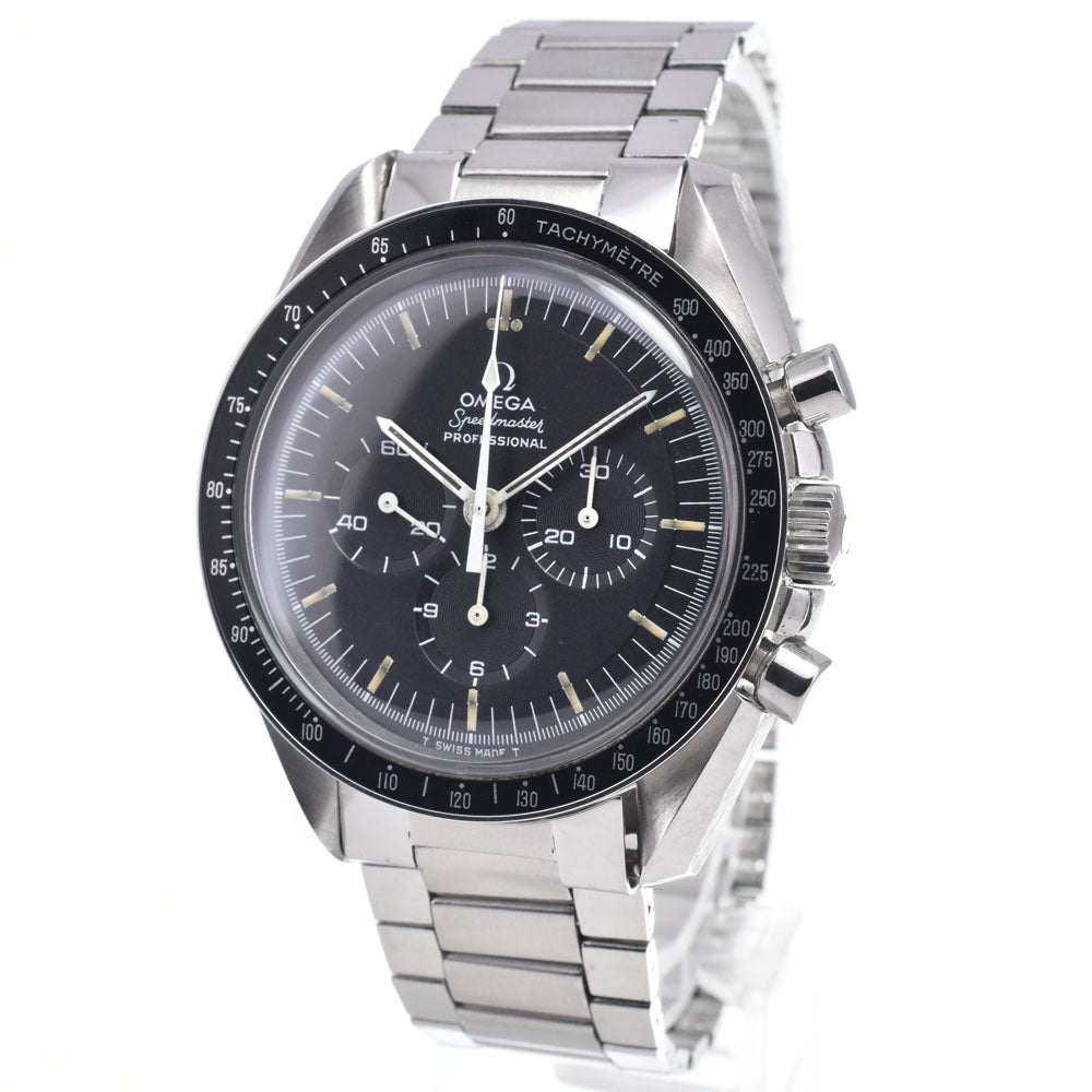OMEGA Speedmaster Professional 145.022-69ST vintage (Longr) 5th Cal.861 Caterpillar Bracelet Step Dial Sea Dragon black Dial Hand Winding Men's
 Watch Q#148810
