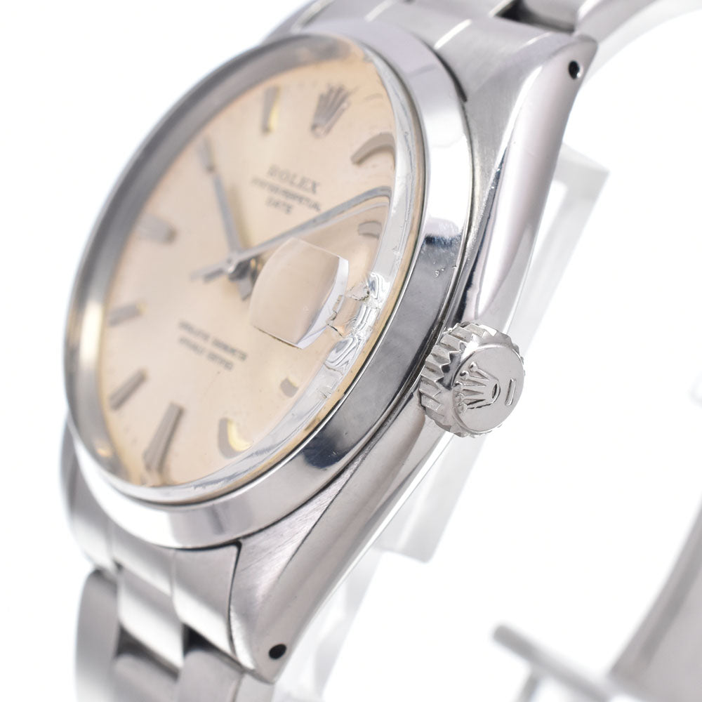 ROLEX Oyster perpetual date 1500 vintage Cal.1560 Silver Dial Automatic Men's
 Watch Q#148814