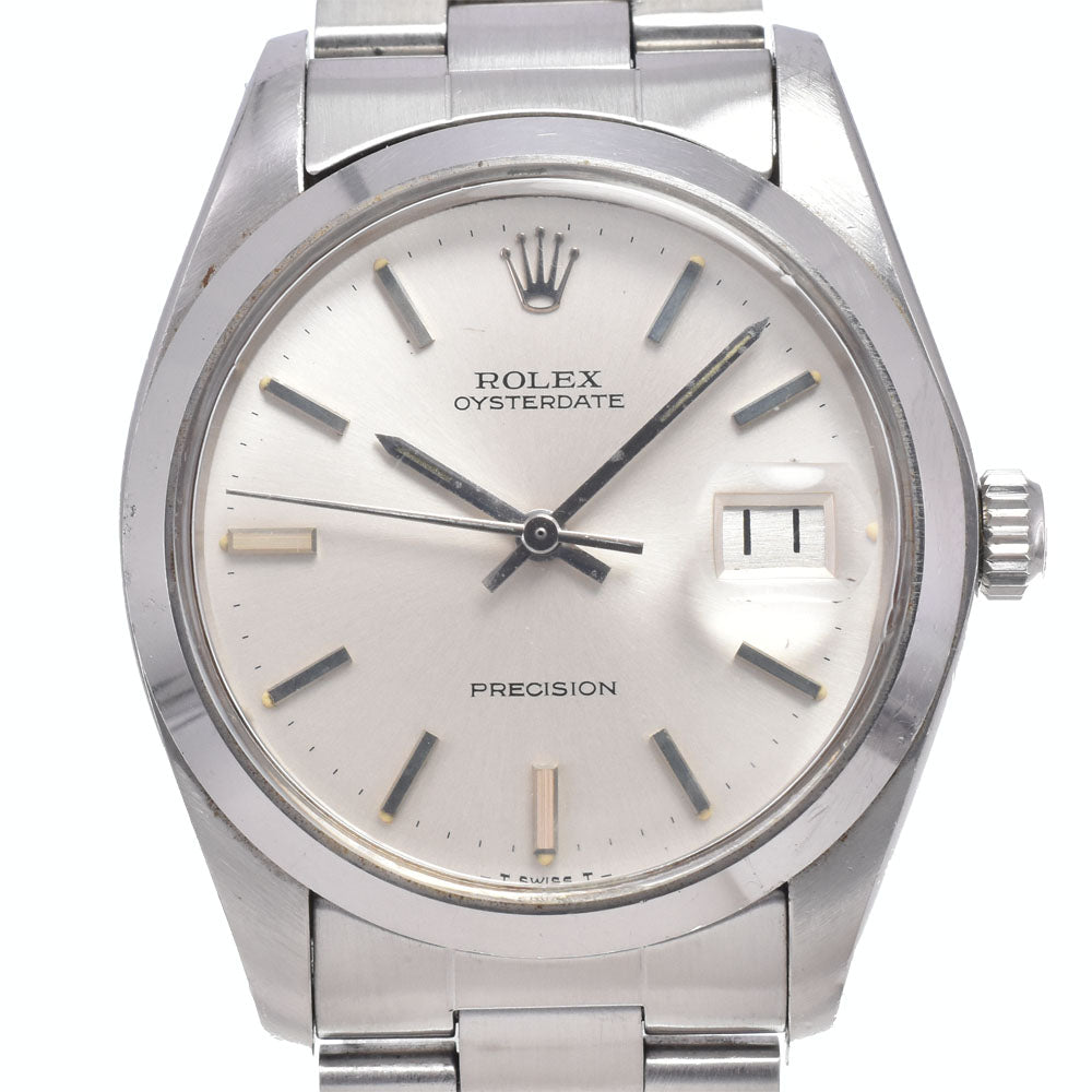 ROLEX Oyster Date Precision 6694 vintage Cal.1225 Silver Dial Hand Winding Men's
 Watch O#148815