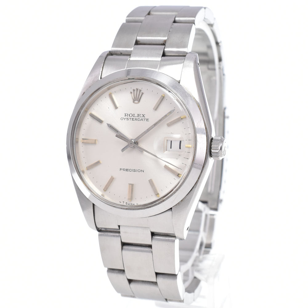ROLEX Oyster Date Precision 6694 vintage Cal.1225 Silver Dial Hand Winding Men's
 Watch O#148815