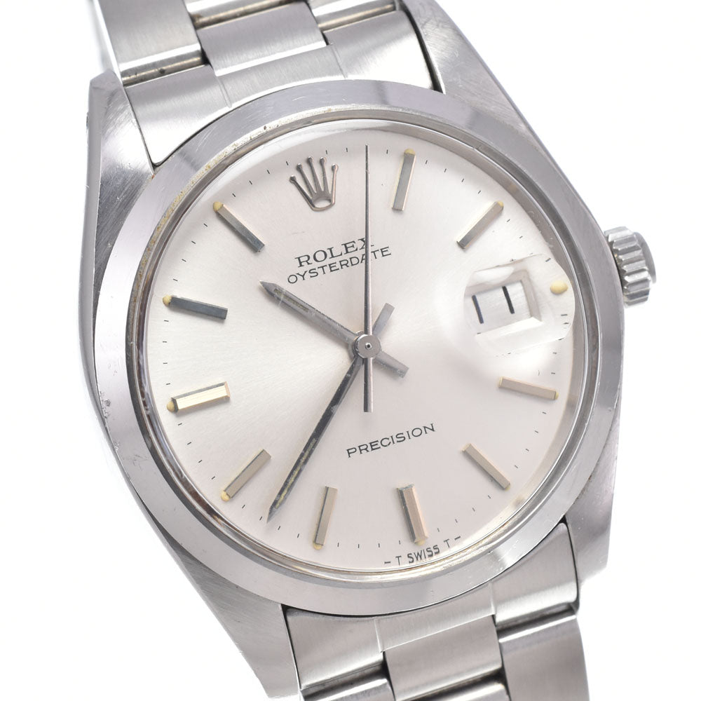 ROLEX Oyster Date Precision 6694 vintage Cal.1225 Silver Dial Hand Winding Men's
 Watch O#148815