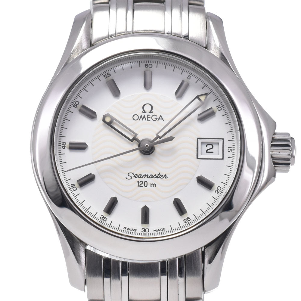 OMEGA Seamaster 120M 2581.21 Date white Dial Quartz Ladies
 Watch O#148820