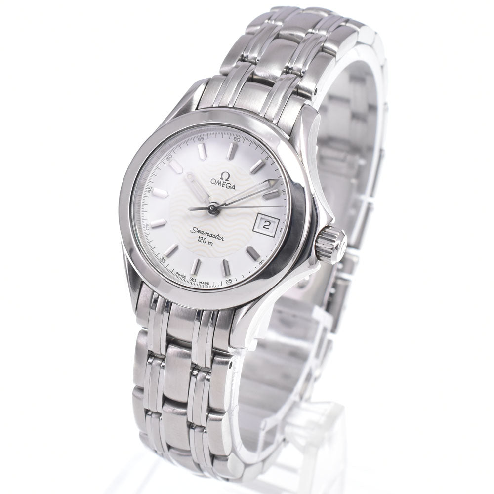 OMEGA Seamaster 120M 2581.21 Date white Dial Quartz Ladies
 Watch O#148820