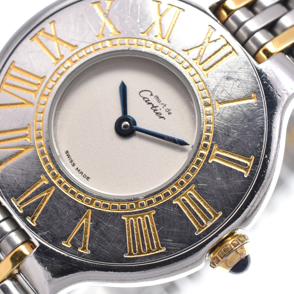 with paper CARTIER Must21 SM 84090171 Ivory Dial Quartz Ladies
 Watch N#148825