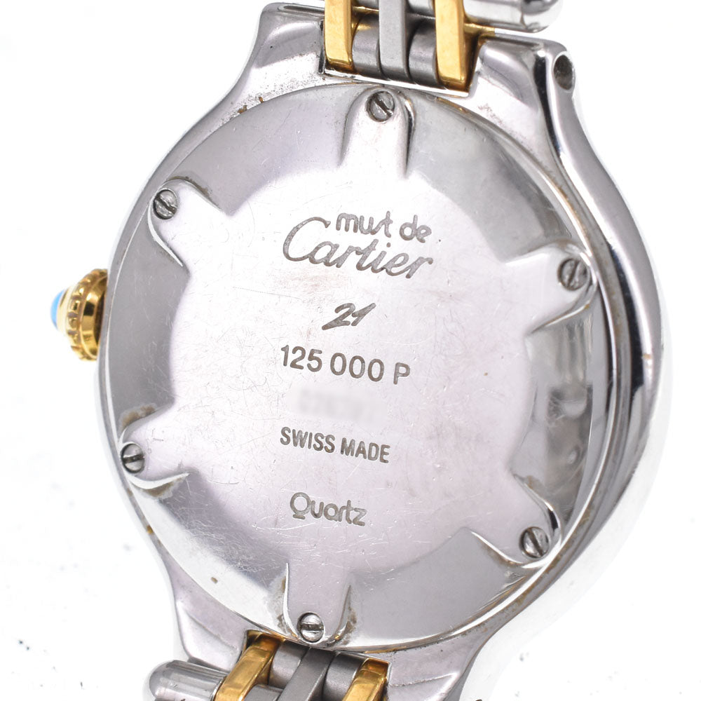 CARTIER Must21 W10051F4 Stainless Steel/Gold Plated Ivory Dial Quartz Ladies
 Watch N#148826