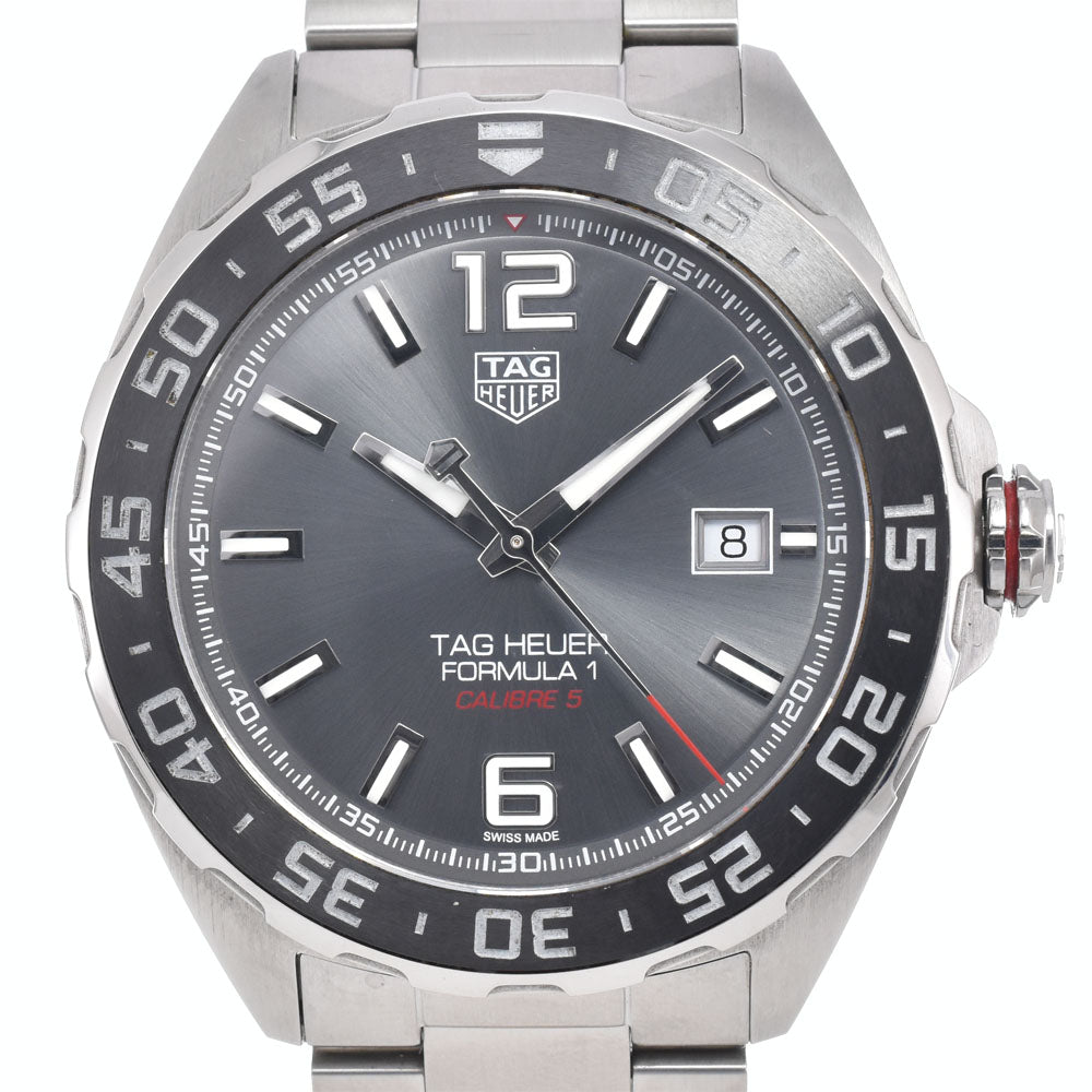 with paper TAG HEUER Formula 1 WAZ2011 Date gray Dial Automatic Men's
 Watch O#148830
