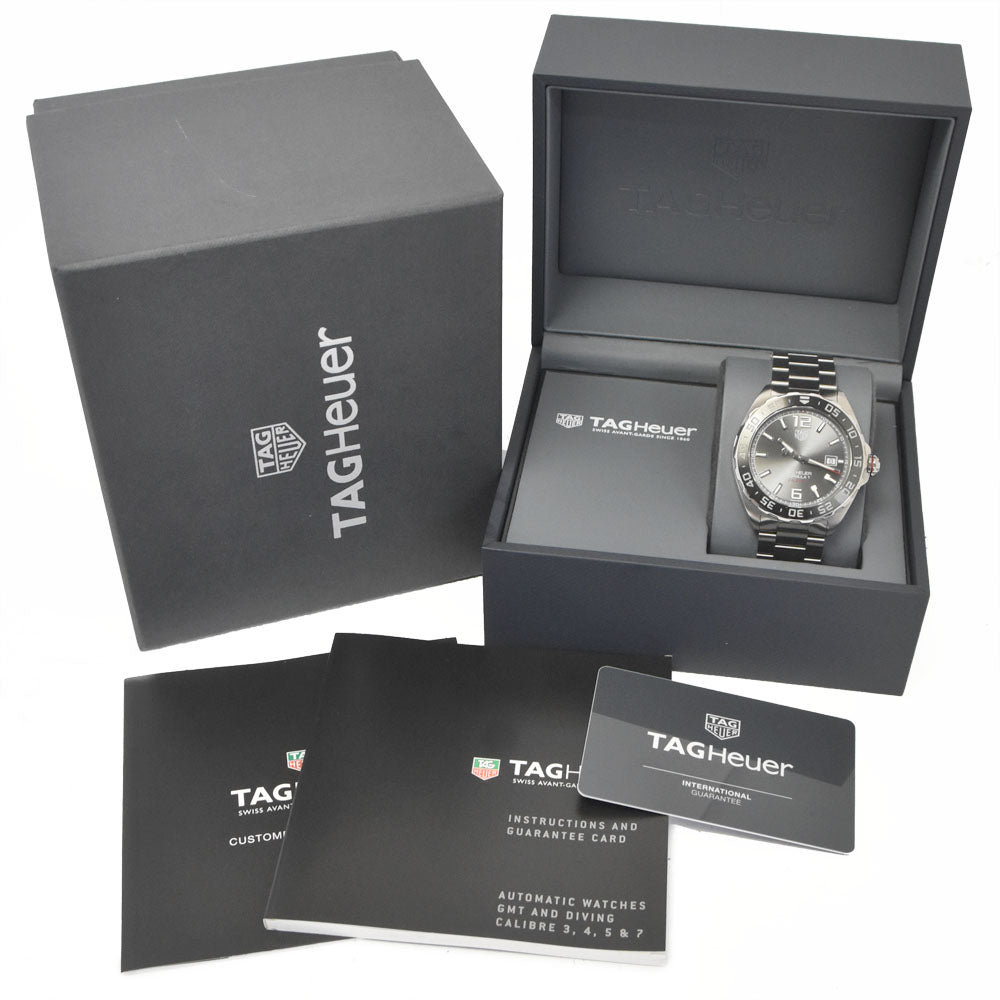 with paper TAG HEUER Formula 1 WAZ2011 Date gray Dial Automatic Men's
 Watch O#148830