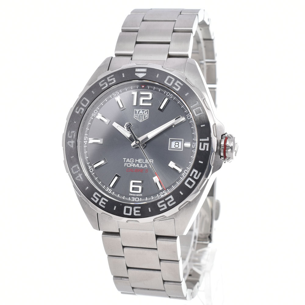 with paper TAG HEUER Formula 1 WAZ2011 Date gray Dial Automatic Men's
 Watch O#148830