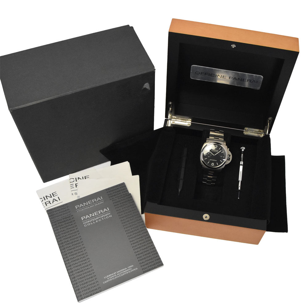 with paper PANERAI Luminor Marina PAM00352 Small second black Dial Automatic Men's
 Watch O#148833