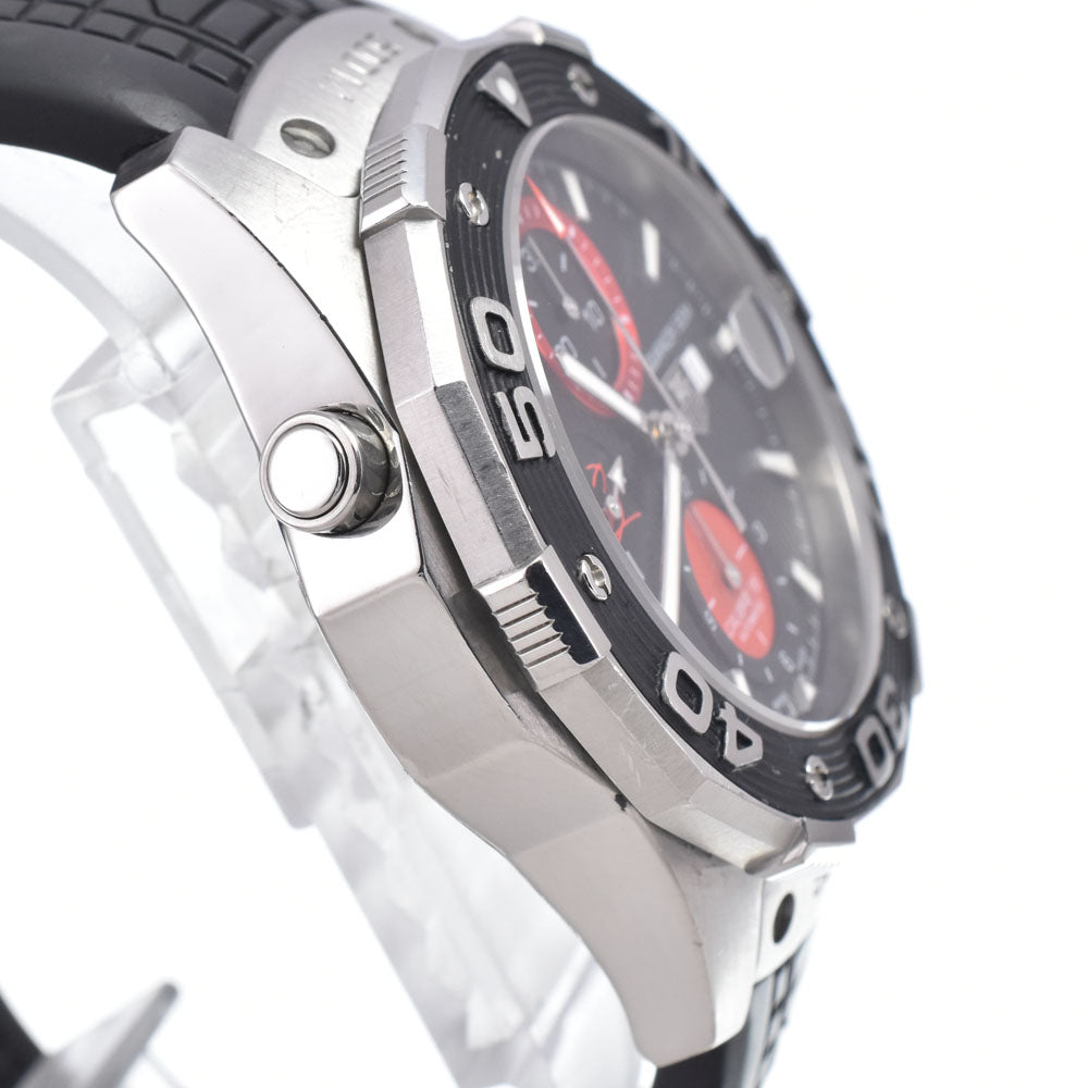 with paper TAG HEUER Aqua racer CAJ2113.FT6023 Collaboration with Kei Nishikori black Dial Automatic Men's
 Watch Q#148835