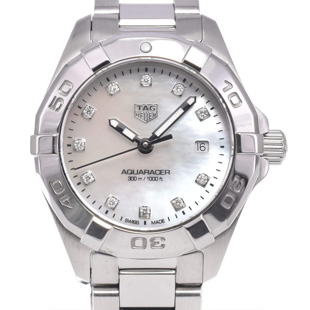 TAG HEUER Aqua racer WBD1414.BA0741 11P Diamond White shell Dial Quartz Ladies
 Watch Q#148836