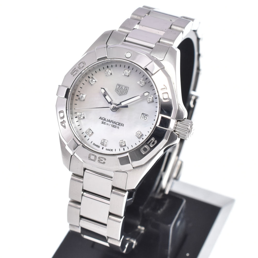 TAG HEUER Aqua racer WBD1414.BA0741 11P Diamond White shell Dial Quartz Ladies
 Watch Q#148836