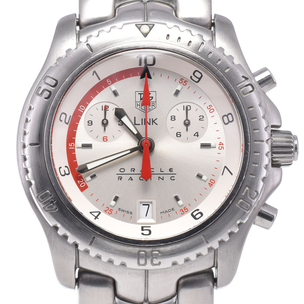 with paper TAG HEUER Link CT1118.BA0550 Oracle Racing - Limited Edition of 1500 Pieces Worldwide Silver Dial Quartz Men's
 Watch P#148837