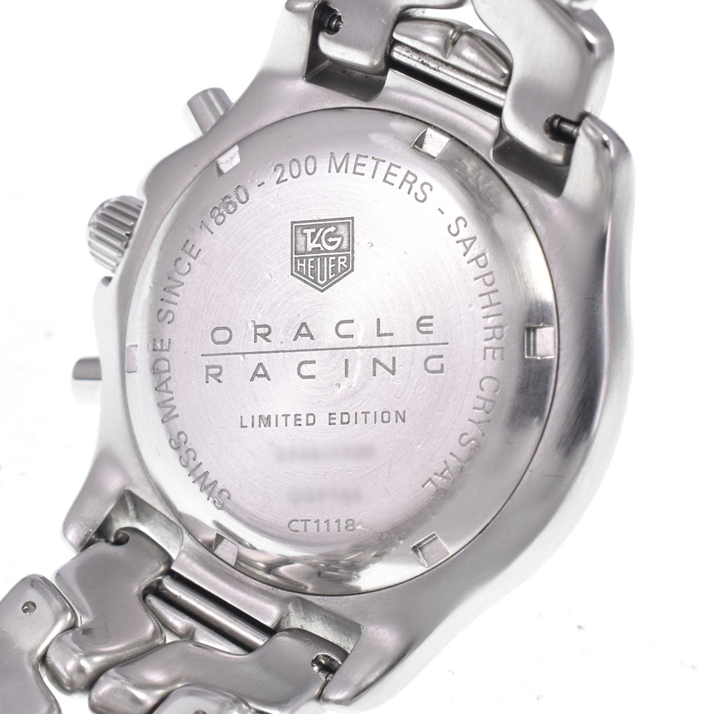 with paper TAG HEUER Link CT1118.BA0550 Oracle Racing - Limited Edition of 1500 Pieces Worldwide Silver Dial Quartz Men's
 Watch P#148837