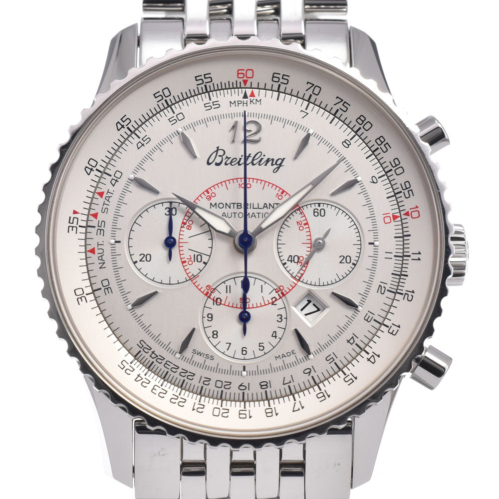 BREITLING Navitimer Montbrillant A41370 Chronograph Date Silver Dial Automatic Men's
 Watch Q#148838