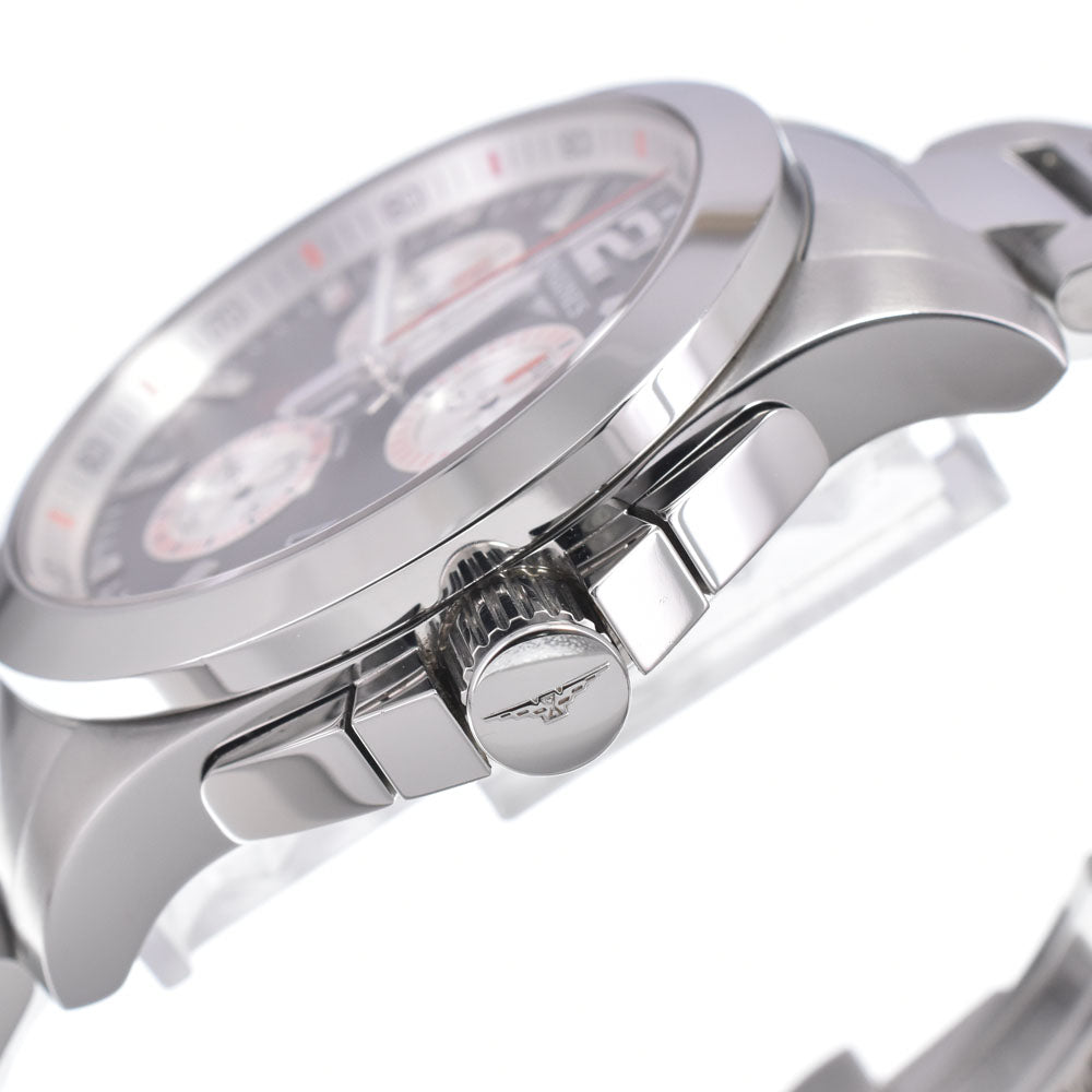 with paper LONGINES Conquest Roland Garros L3.700.4.79.6 Chronograph Date gray Dial Quartz Men's
 Watch Q#148842