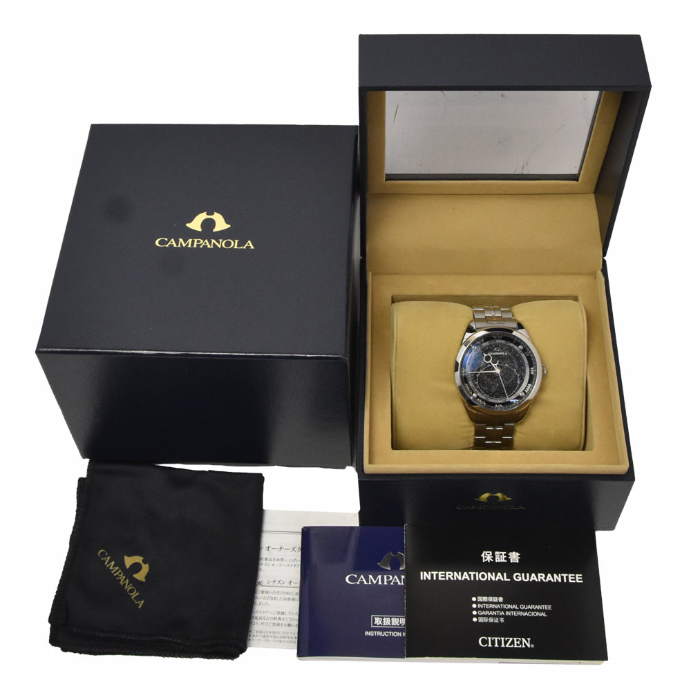 CITIZEN Campanola Cosmosign Collection T022391/AO4010-51E Planisphere black Dial Quartz Men's
 Watch N#148843