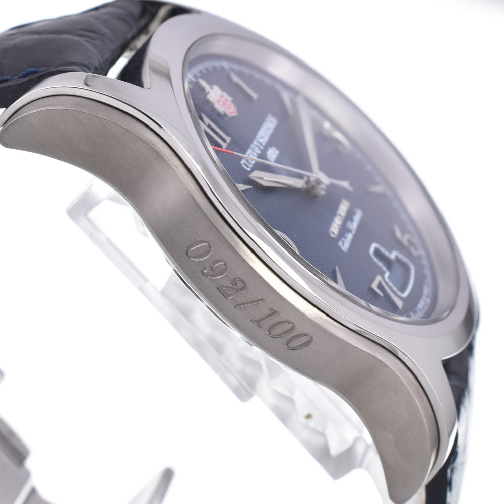 with paper CUERVO Y SOBRINOS Robust Churchill, Sir Winston 2810-1SW World Limited 100 gray Dial Automatic Men's
 Watch O#148845