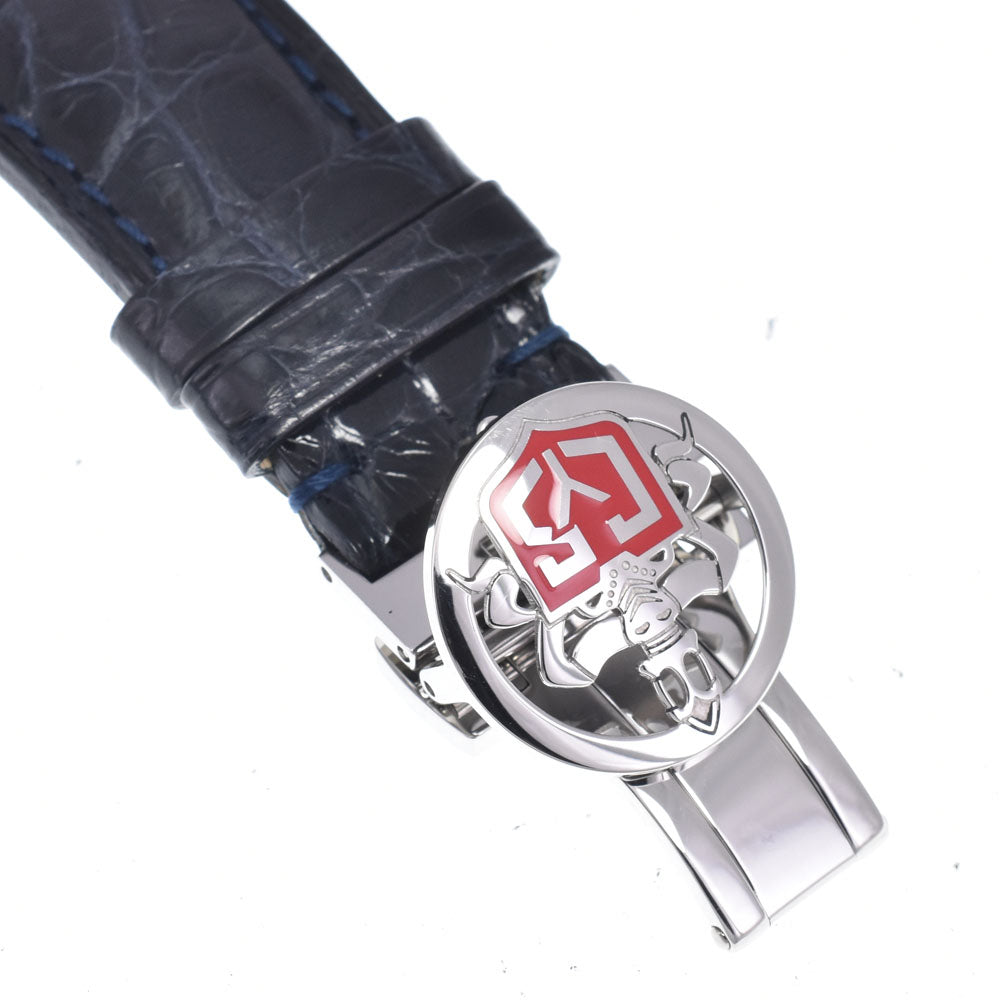 with paper CUERVO Y SOBRINOS Robust Churchill, Sir Winston 2810-1SW World Limited 100 gray Dial Automatic Men's
 Watch O#148845