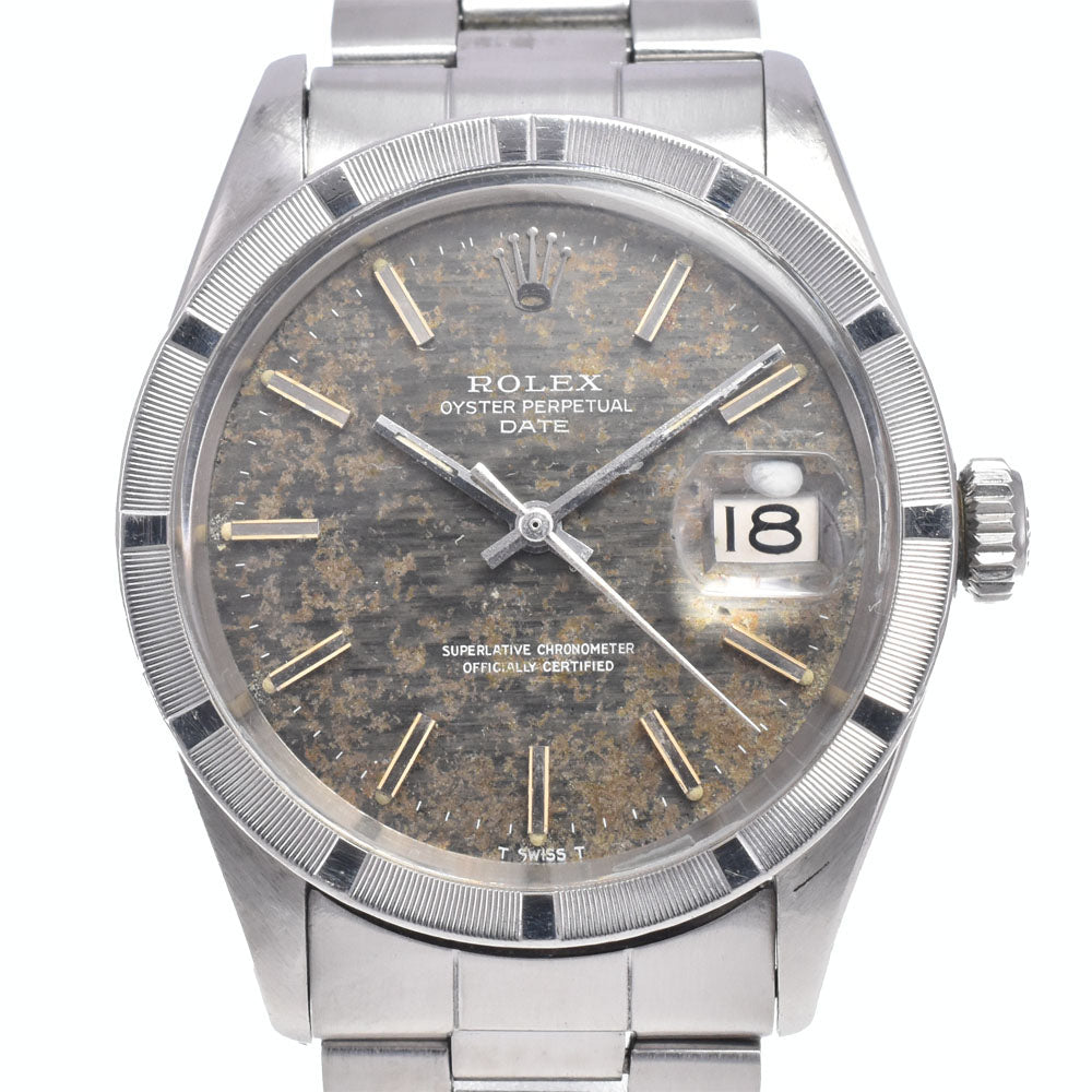 ROLEX Oyster perpetual date 1501 vintage Cal.1570 Mosaic Dial gray Dial Automatic Men's
 Watch O#148849