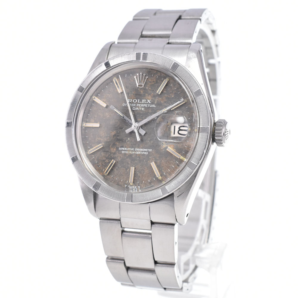 ROLEX Oyster perpetual date 1501 vintage Cal.1570 Mosaic Dial gray Dial Automatic Men's
 Watch O#148849