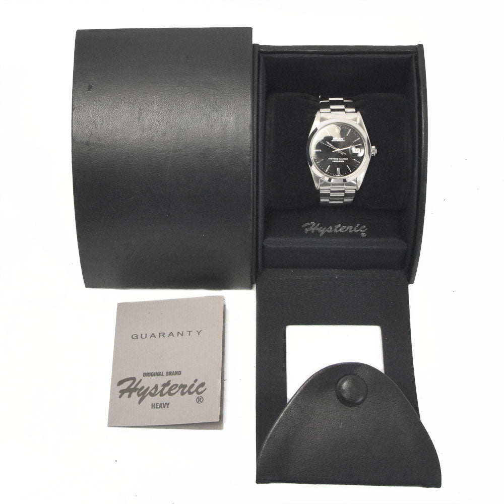 ROLEX Oyster Date Hysteric Glamour 6694 vintage Cal.1225 black Dial Hand Winding Men's
 Watch O#148852