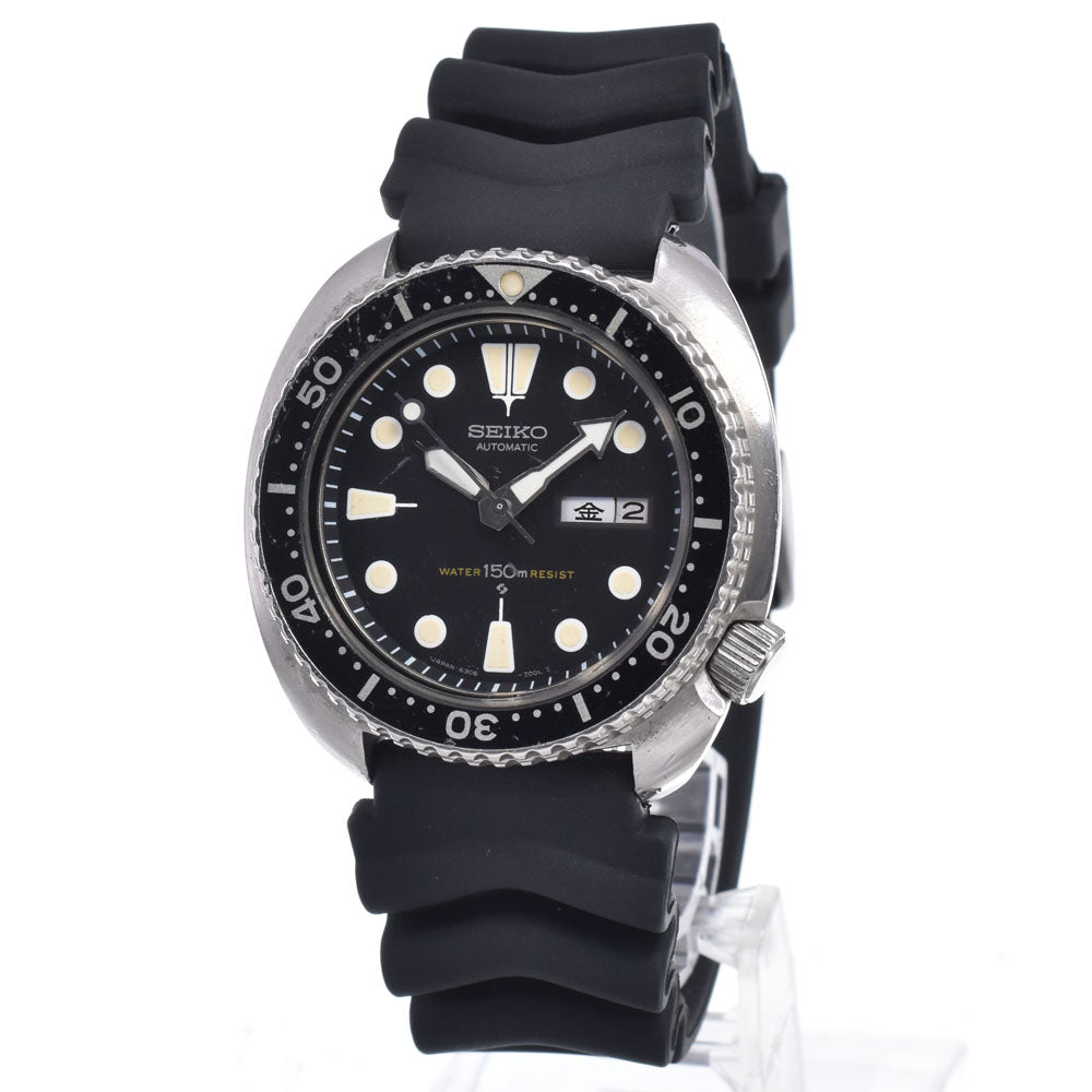 SEIKO Third diver 150m 6306-7001 Day date black Dial Automatic Men's
 Watch Q#148858