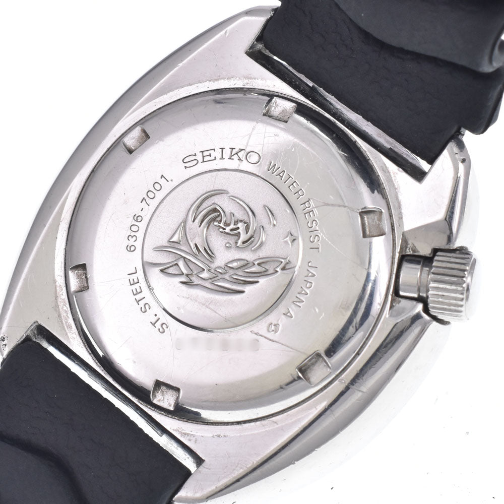 SEIKO Third diver 150m 6306-7001 Day date black Dial Automatic Men's
 Watch Q#148858