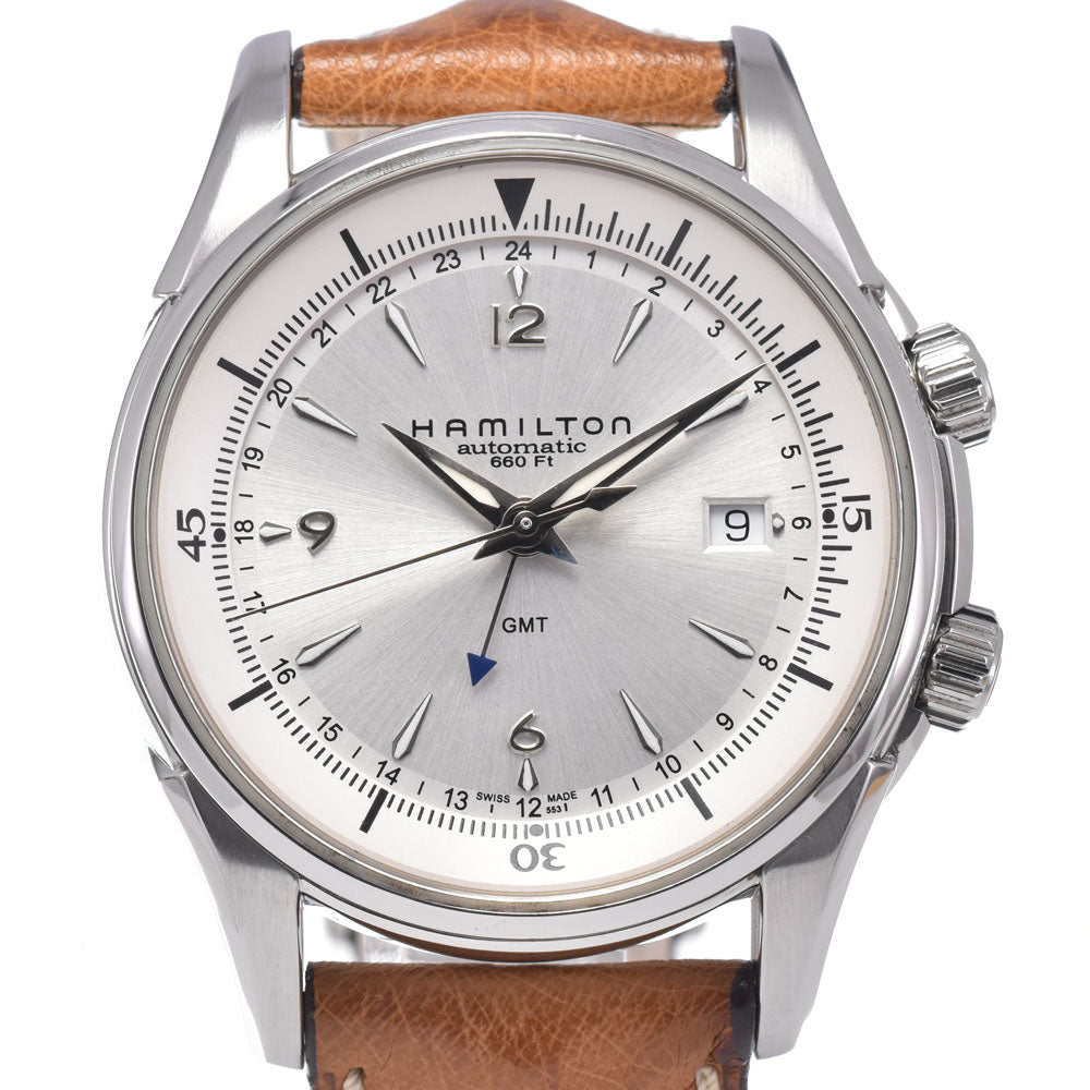 HAMILTON Jazz master H326250 GMT see-through back Silver Dial Automatic Men's
 Watch P#148862