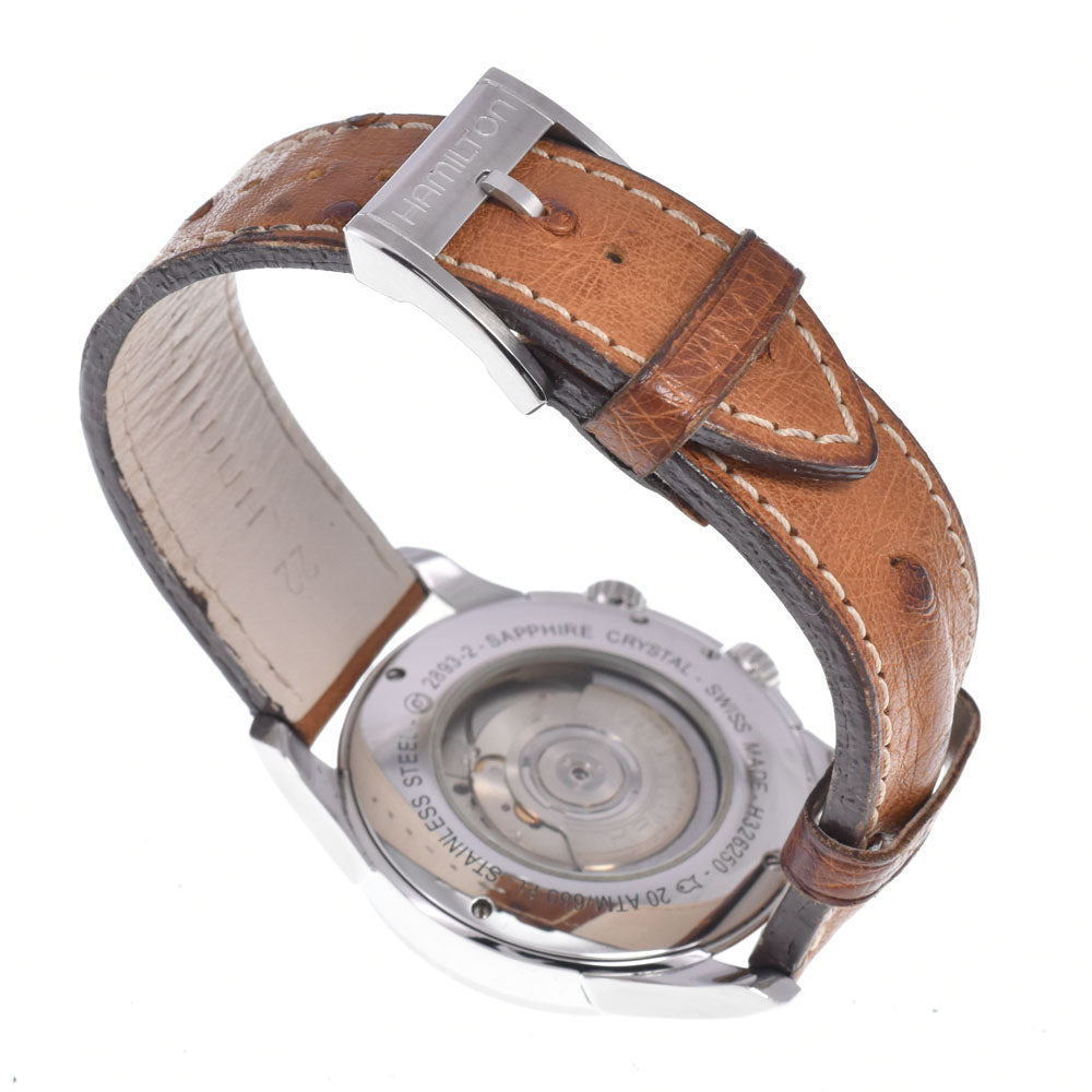 HAMILTON Jazz master H326250 GMT see-through back Silver Dial Automatic Men's
 Watch P#148862
