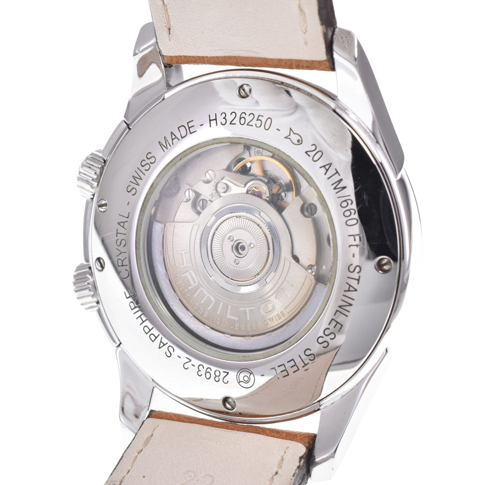 HAMILTON Jazz master H326250 GMT see-through back Silver Dial Automatic Men's
 Watch P#148862