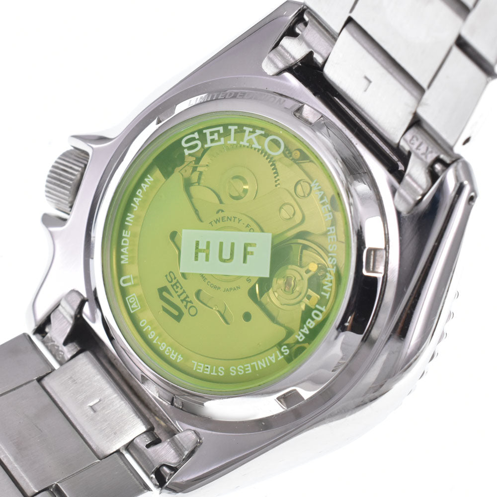 with paper SEIKO 5 sports SBSA279/4R36-16J0 HUF Collaboration Limited Edition gray Dial Automatic Men's
 Watch O#148863