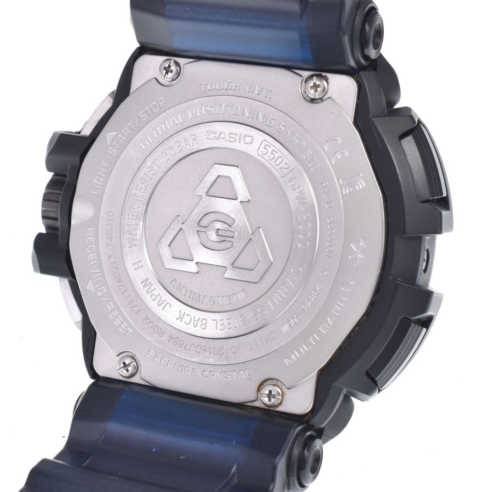 CASIO G-SHOCK Gravity Master GPW-2000-1A2JF Bluetooth-enabled GPS Hybrid black Dial GPS Solar Men's
 Watch O#148868