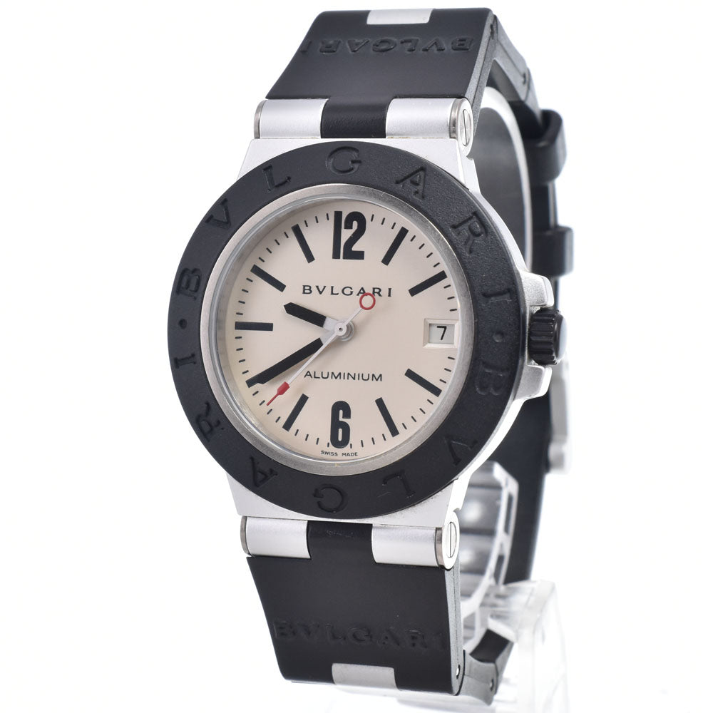 with paper BVLGARI aluminum AL38TA Silver Dial Automatic Men's
 Watch O#148869