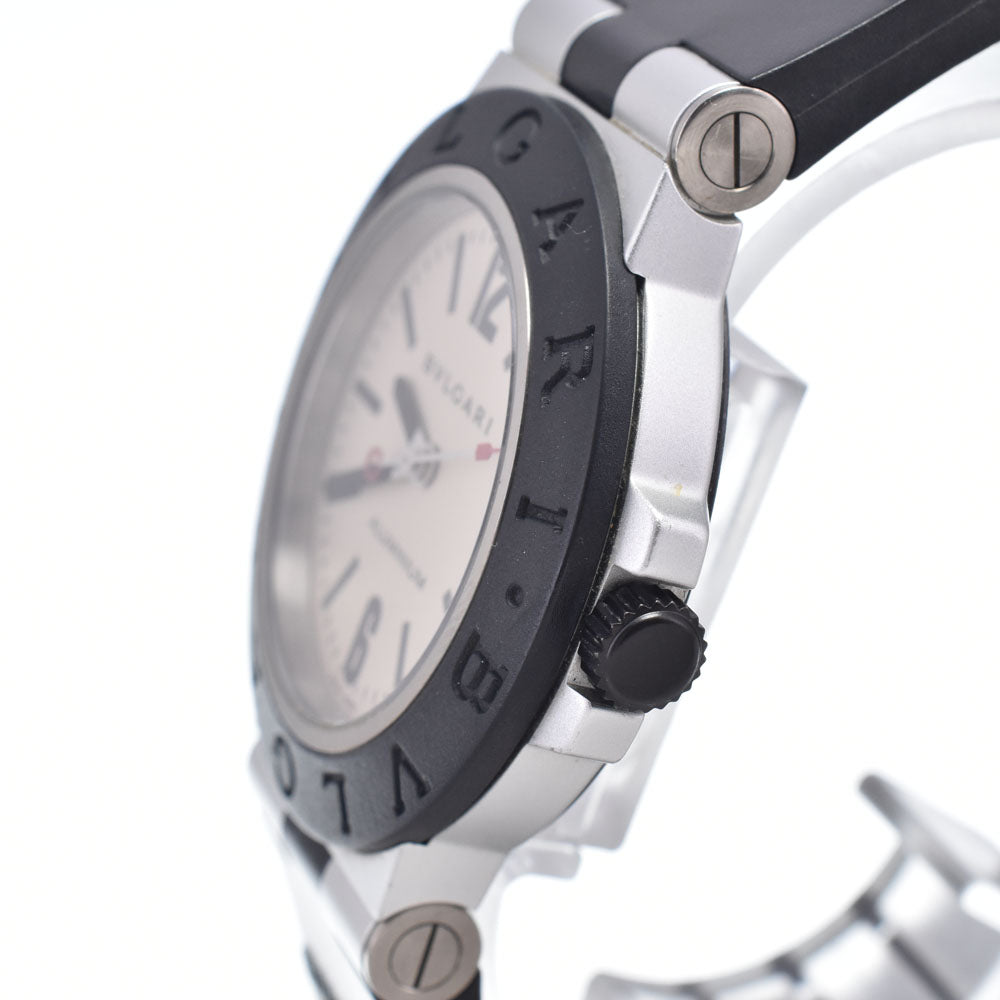 with paper BVLGARI aluminum AL38TA Silver Dial Automatic Men's
 Watch O#148869