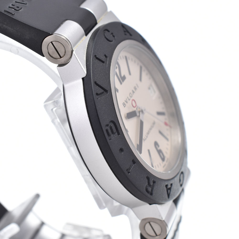 with paper BVLGARI aluminum AL38TA Silver Dial Automatic Men's
 Watch O#148869